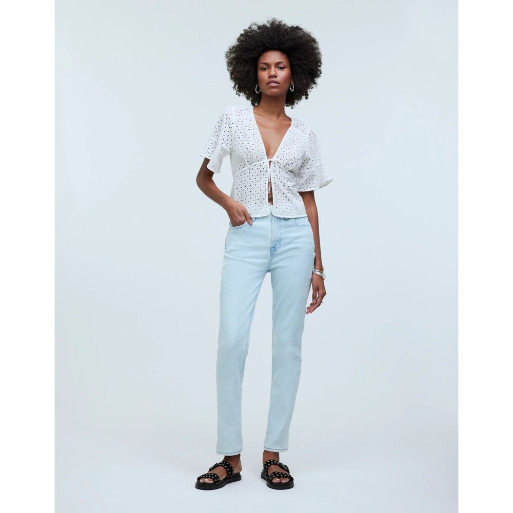 Madewell P25 The Petite Perfect Vintage Mom Jeans Chesthunt Wash High Rise NWT
